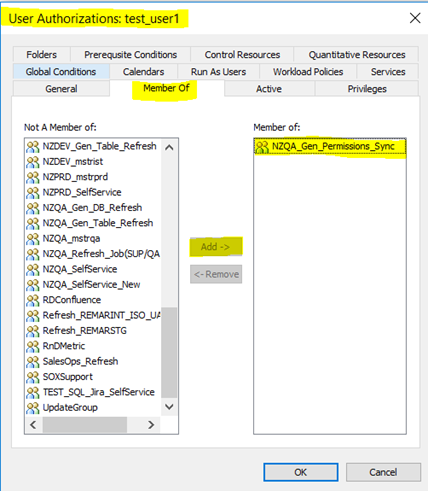 Test User Authorization