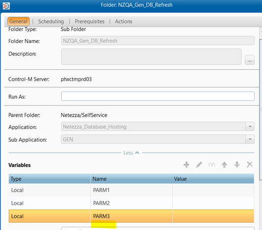 Folder-Level Parameters